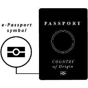 Look for the ePassport symbol on the front of your passport.