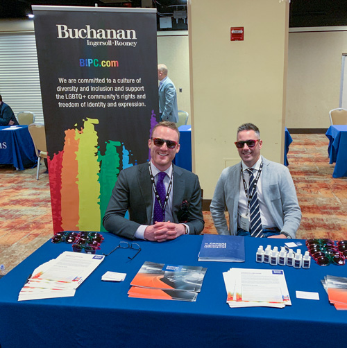 Our table at the Lavender Law Career Fair